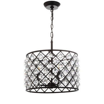 Gabrielle Crystal/Metal LED Pendant - JONATHAN Y
